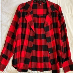 PAIGE Buffalo plaid flannel shirt